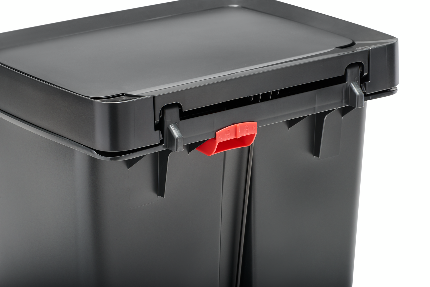 POUBELLE 46L CHARBON À PÉDALE INOX RUBBERMAID