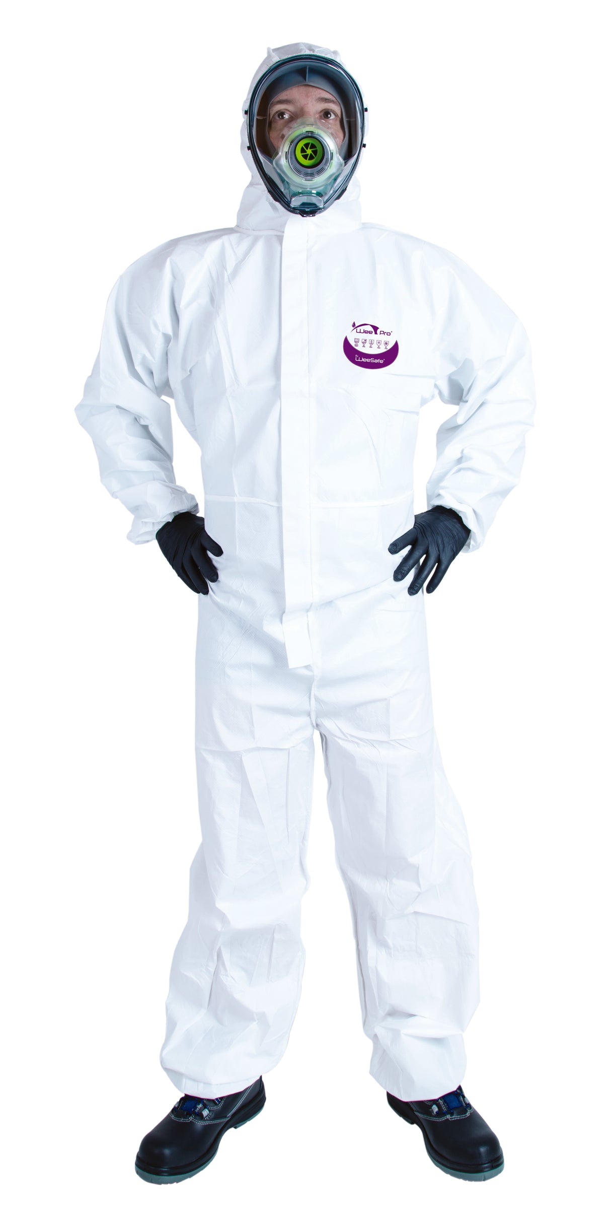 COMBINAISON DE PROTECTION CHIMIQUE TYPE 5B/6B TAILLE XXL BLANC WEEPRO X50