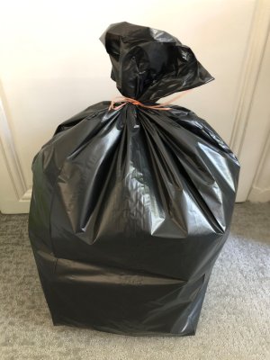 SAC POUBELLE 110L BASSE DENSITE DECHETS LEGERS NOIR X200