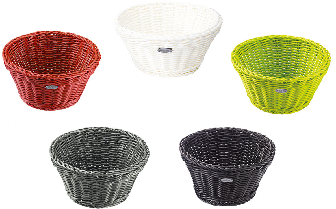 CORBEILLE À PAIN EN POLYPROPYLÈNE RONDE Ø 18 CM NOIRE