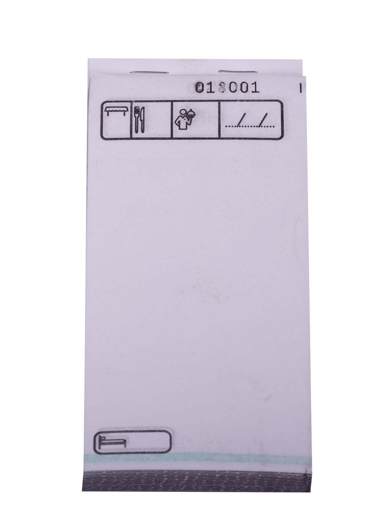 BLOC MAÎTRE HÔTEL 75X150MM 50 FEUILLES DUPLI X100
