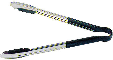 PINCE FEUILLE DE CHÊNE INOX MANCHE NOIR 24 CM