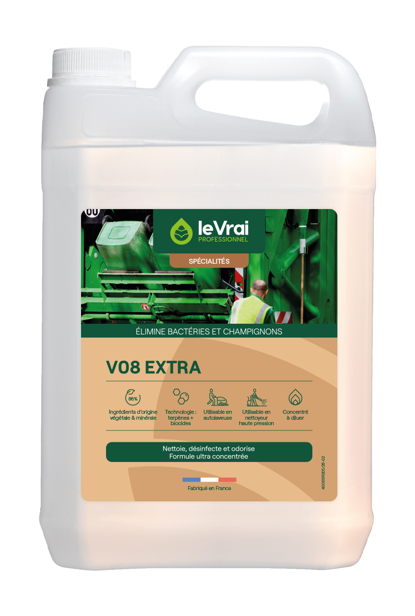 DETERGENT DESINFECTANT LOCAUX DECHETS VO8 EXTRA 5L