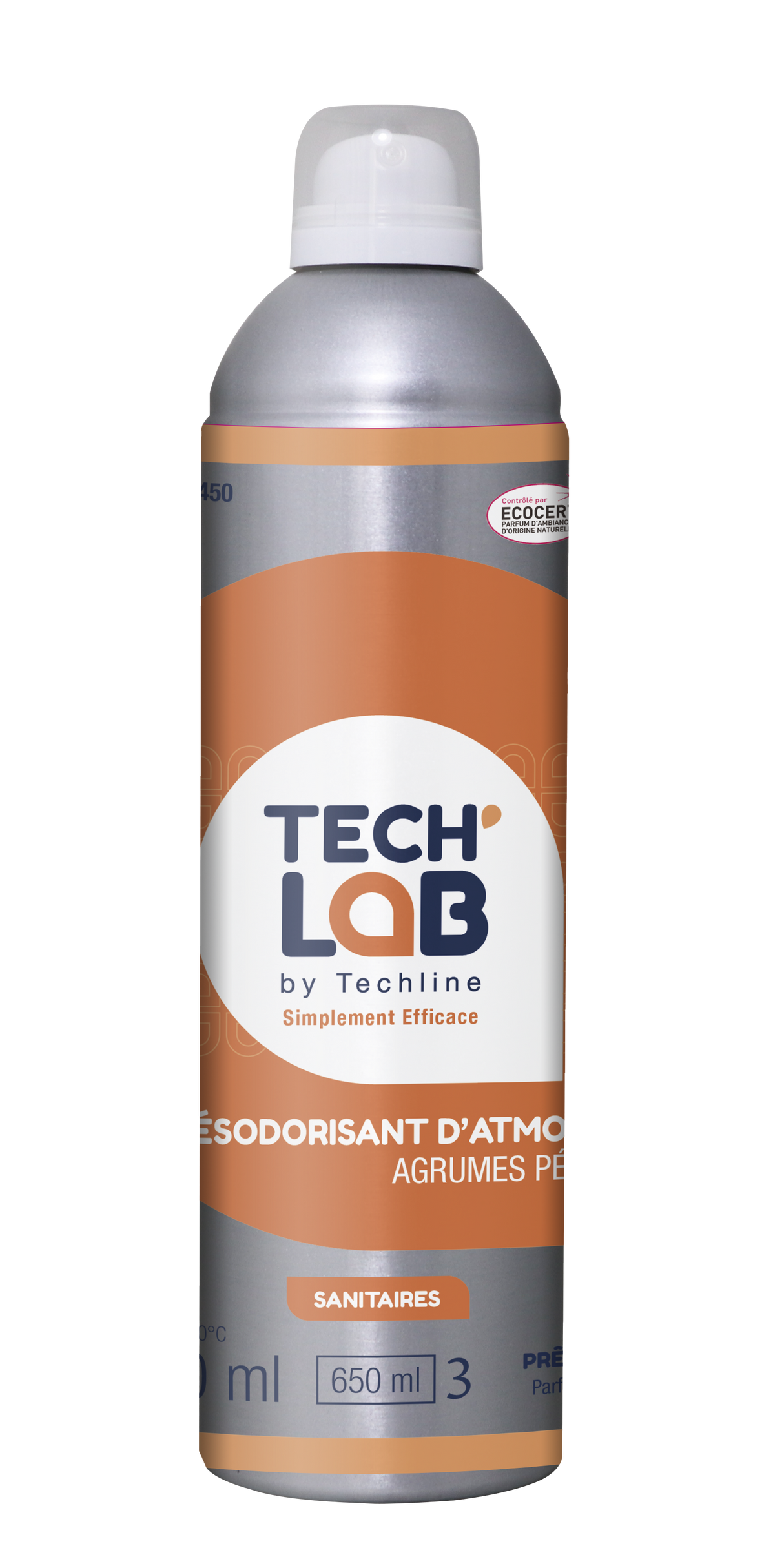 DESODORISANT AGRUMES PETILLANTS TECH'LAB ECOCERT 400/650ML