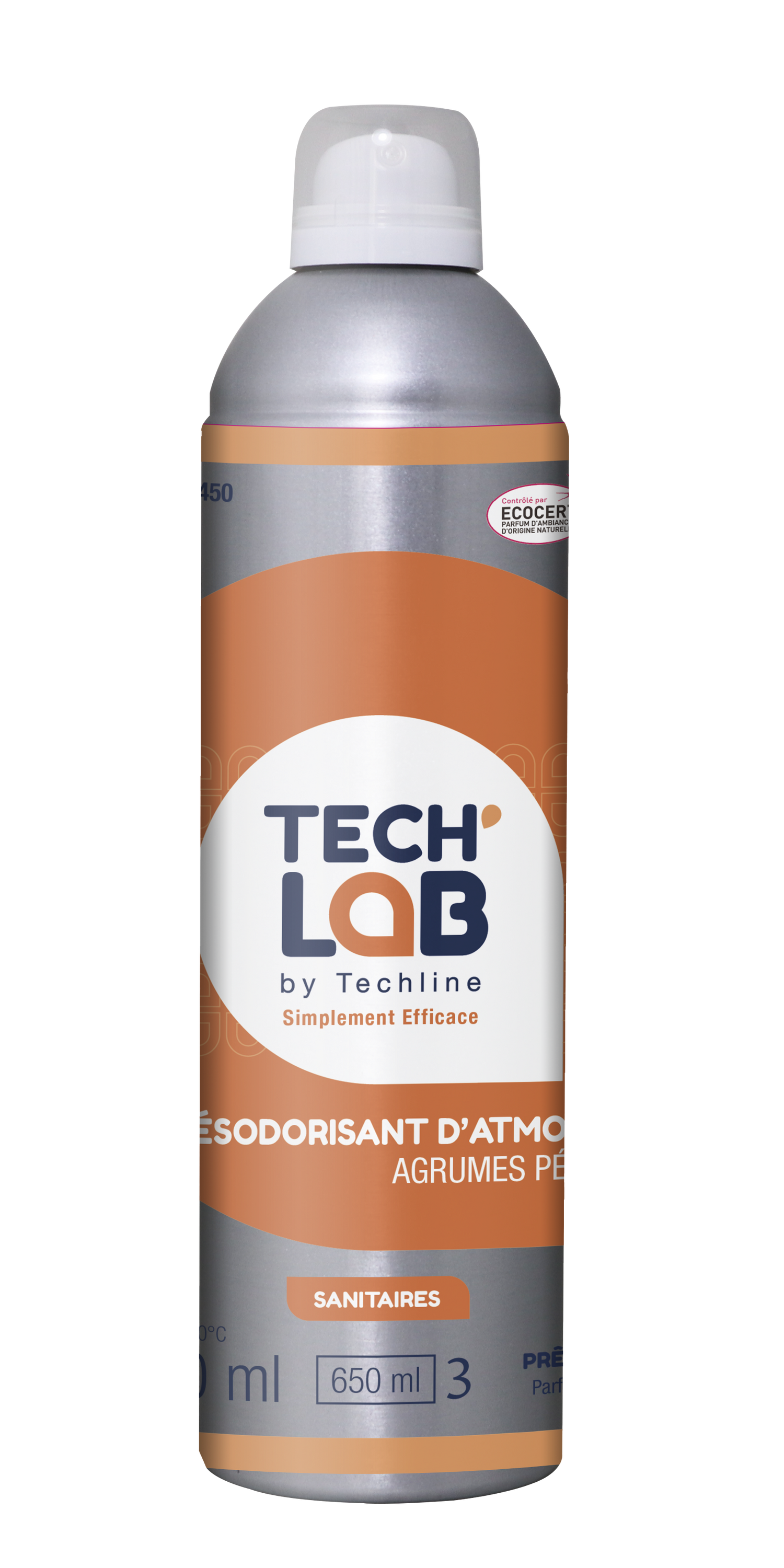 DESODORISANT AGRUMES PETILLANTS TECH'LAB ECOCERT 400/650ML