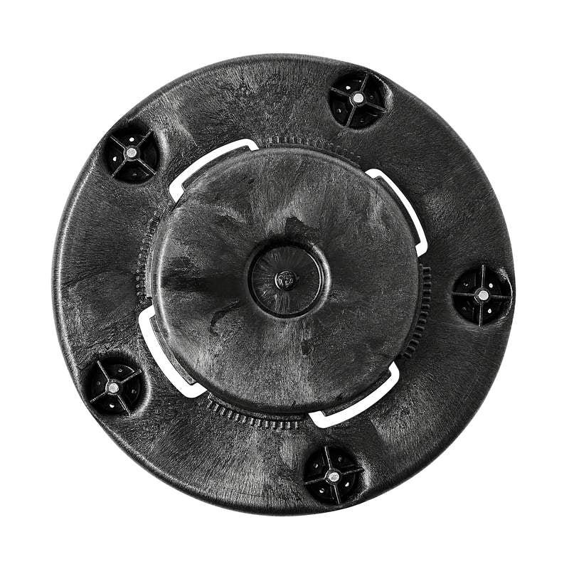 SOCLE SUR ROULETTES POUR CONTENEUR BRUTE ROND NOIR