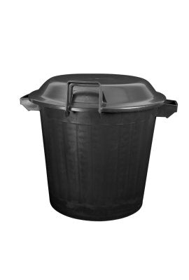 POUBELLE IMMEUBLE 80L MODELE BAS NOIR