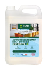 DETERGENT DESINFECTANT MULTI SURFACES CONCENTRE ACTIPUR LE VRAI PROFESSIONNEL ECOCERT 5L