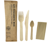 KIT COUVERTS BOIS 4 EN 1 X500