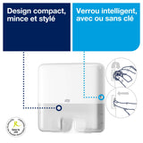 DISTRIBUTEUR D’ESSUIE-MAINS PLIÉS TORK XPRESS® MINI H2 BLANC