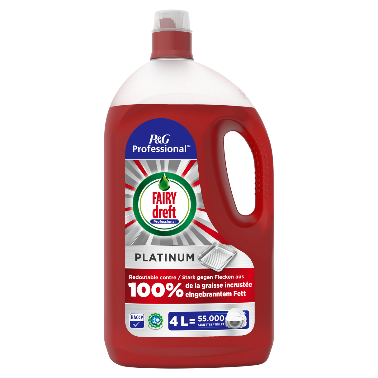 LIQUIDE VAISSELLE CONCENTRE FAIRY PLATINUM PROFESSIONAL 4L