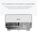 DISTRIBUTEUR DE PAPIER TOILETTE PETIT ROULEAU DOUBLE ICON™ BLANC MOSAÏQUE
