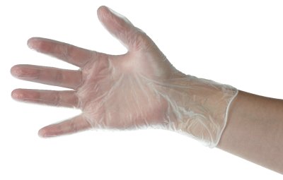 GANT VINYLE BLANC NON POUDRÉ TECHLINE ESSENTIAL TAILLE S BOÎTE X100