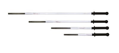 MANCHE TELESCOPIQUE ALUMINIUM ERGONOMIQUE 0,66-1,01M DIAMETRE 29MM BLANC