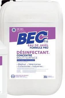 EAU DE JAVEL BEC FORMULE PRO CONCENTRE 9,6% 20L