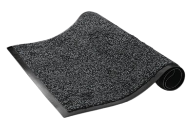 TAPIS MICROFIBRE 60X90CM GRIS/NOIR TECHLINE