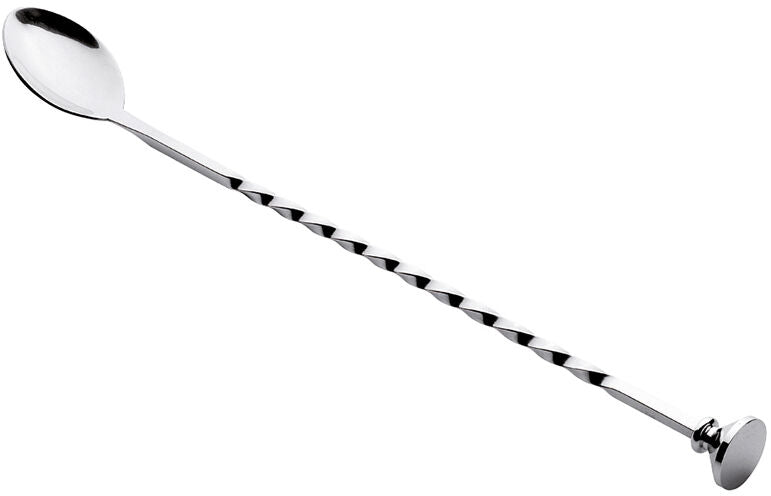 CUILLÈRE À COCKTAIL TORSADÉE EN ACIER INOXYDABLE 27,5 CM