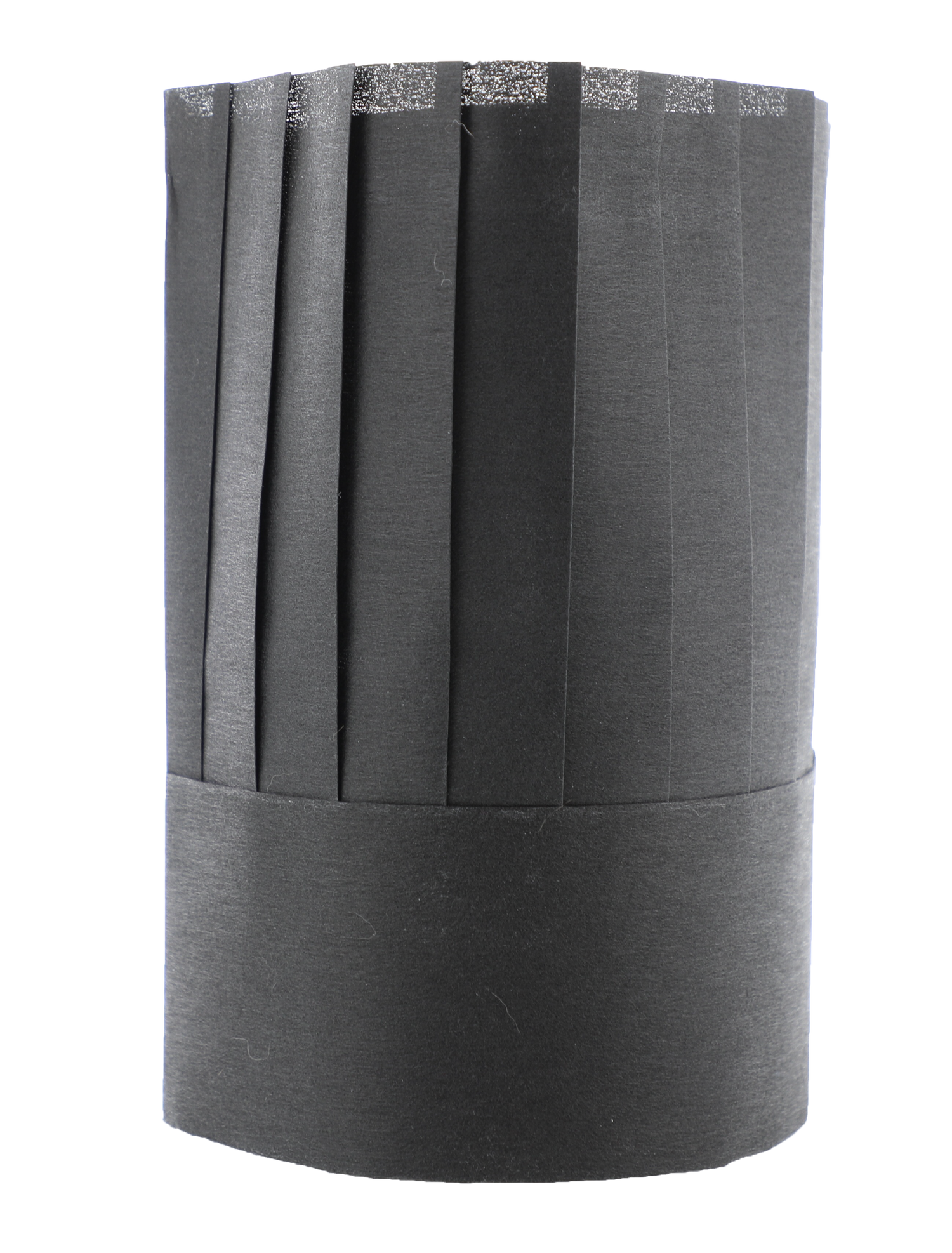 TOQUE VISCOSE RONDE PLISSÉE HAUTEUR 25CM NOIR X10