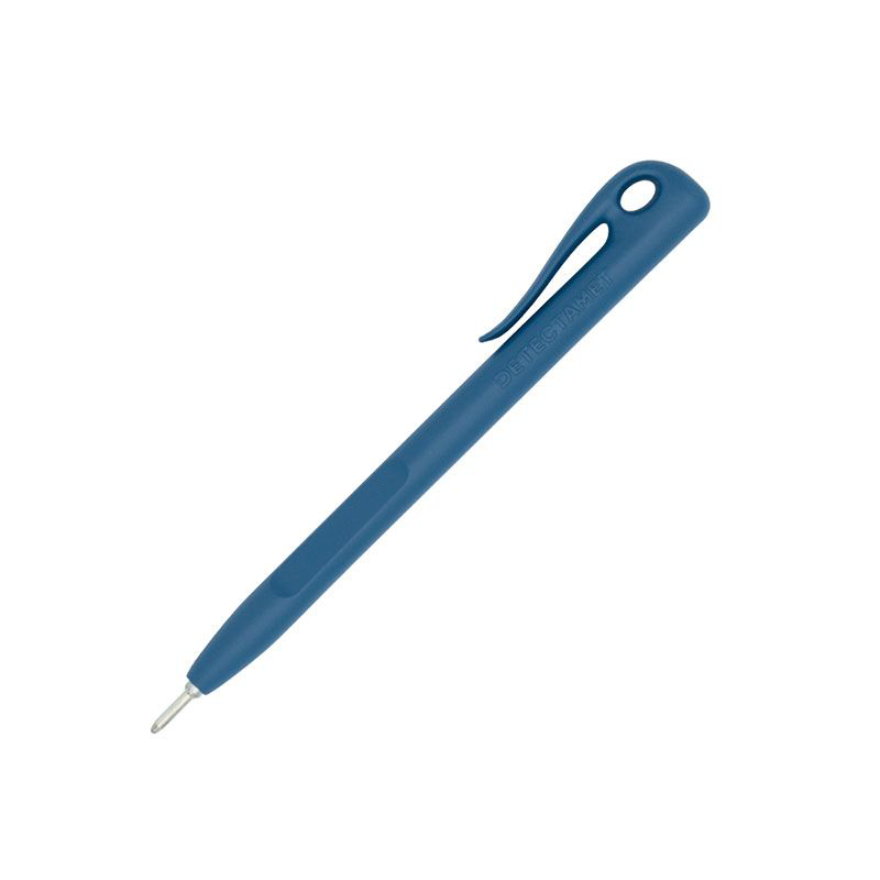 STYLO MONOBLOC CLIP DÉTECTABLE BLEU ENCRE BLEUE  X50