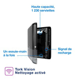 DISTRIBUTEUR D’ESSUIE-MAINS CONTINUS TORK® PEAKSERVE® H5 MINI NOIR