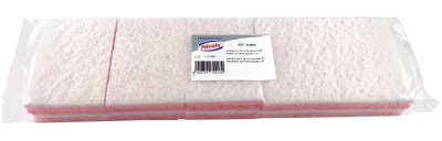 EPONGE GRATTANTE TRI COUCHES 127X89X24MM BLANC/ROSE X10