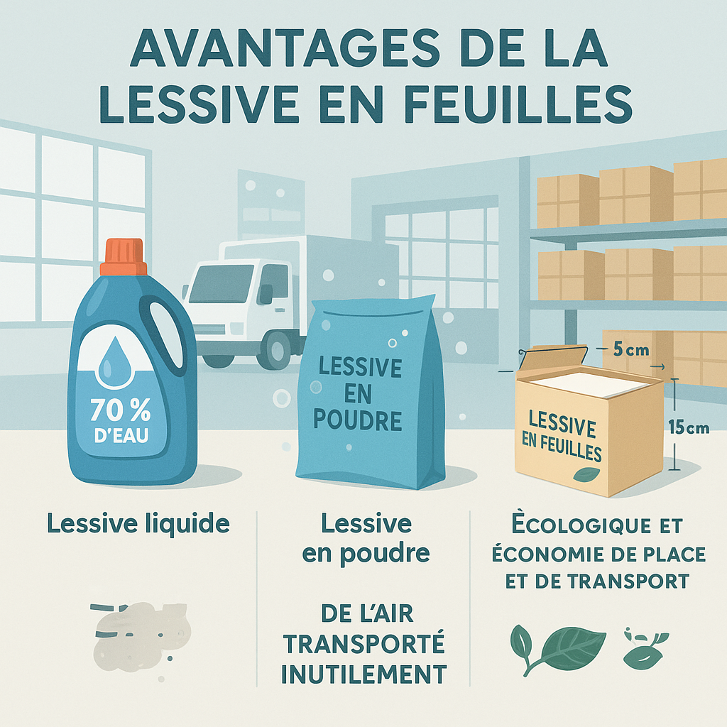 LESSIVE EN FEUILLE LESWAS PRO X100