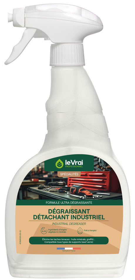 DEGRAISSANT DETACHANT INDUSTRIEL LE VRAI PROFESSIONNEL 750ML
