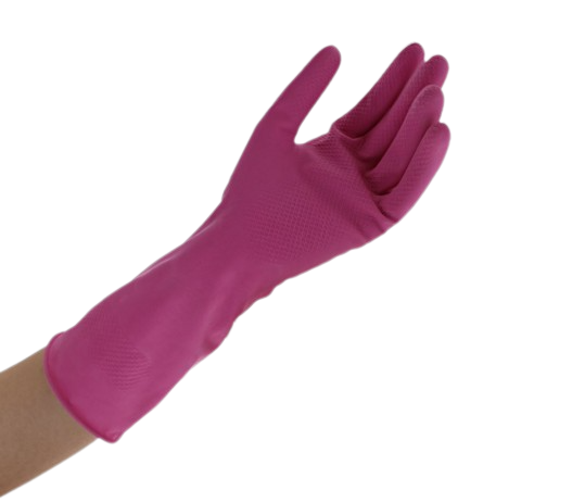 GANT MÉNAGE LATEX ROSE TAILLE M X1 PAIRE