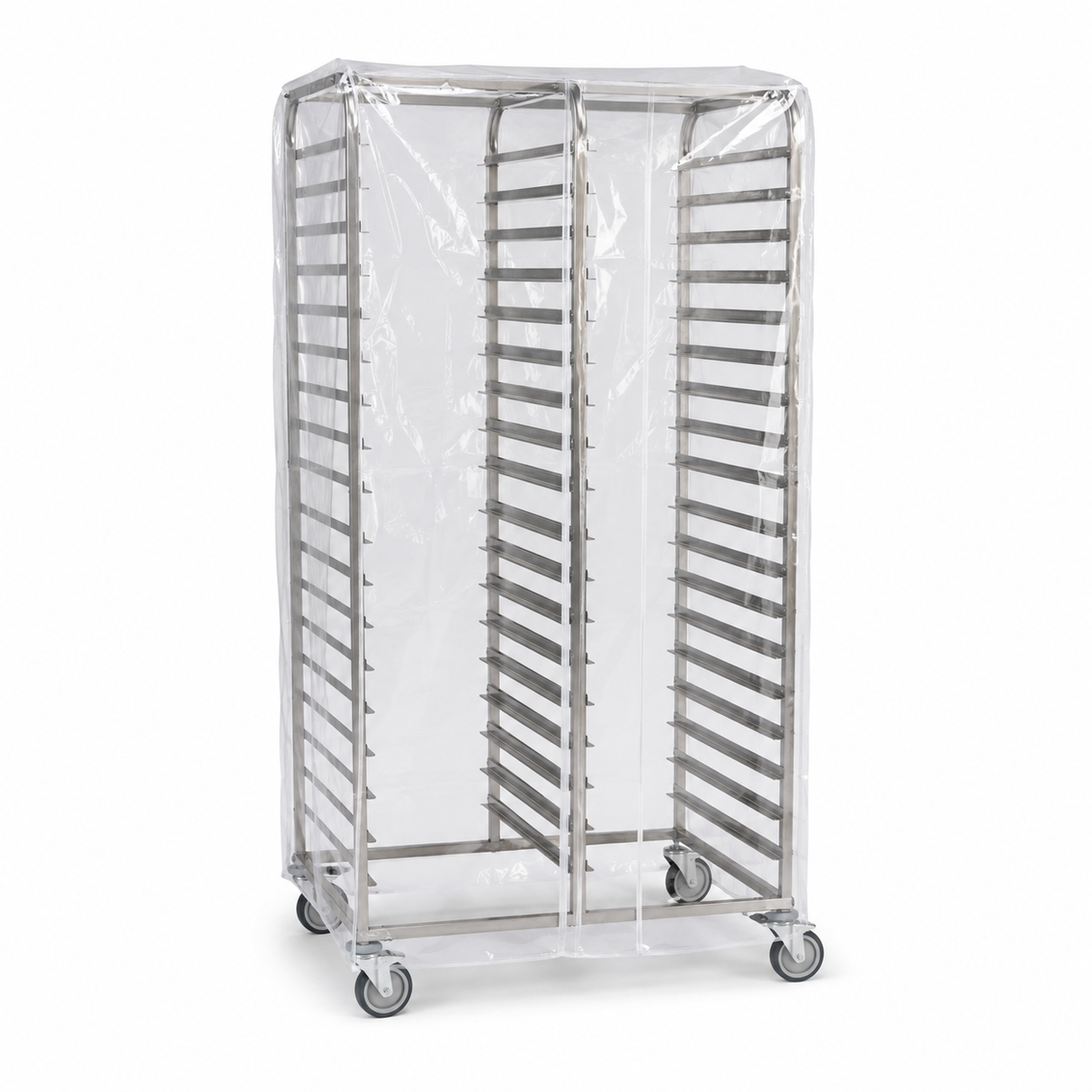 HOUSSE ÉCHELLE DOUBLE PÂTISSIÈRE POLYÉTHYLÈNE 14µ GN 2/1 770+2X375X1900MM TRANSPARENT X100