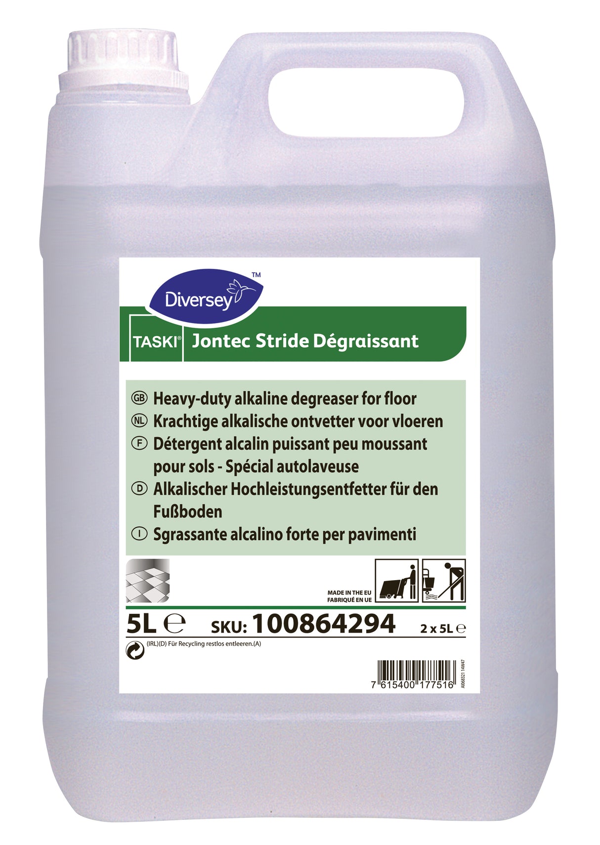 DEGRAISSANT SOLS ALCALIN TASKI JONTEC STRIDE 5L