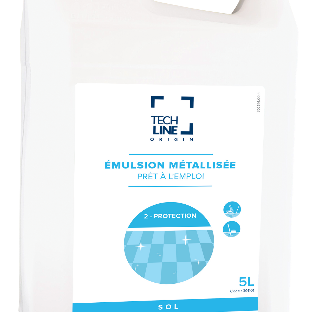 Émulsion métallisée Techline O 5L - Antidérapante et brillante – Blue ...