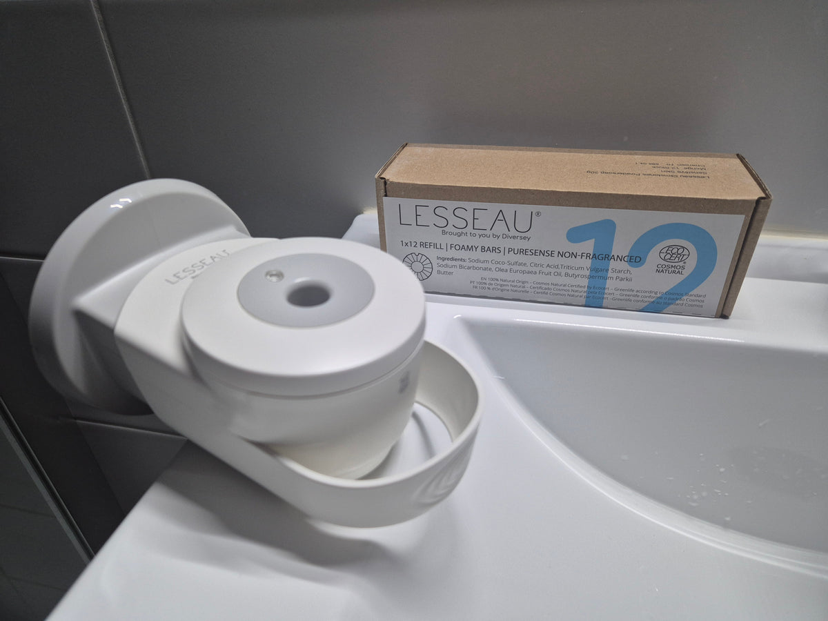 PAIN NETTOYANT POUR LES MAINS SANS PARFUM LESSEAU ECOCERT 32G X12