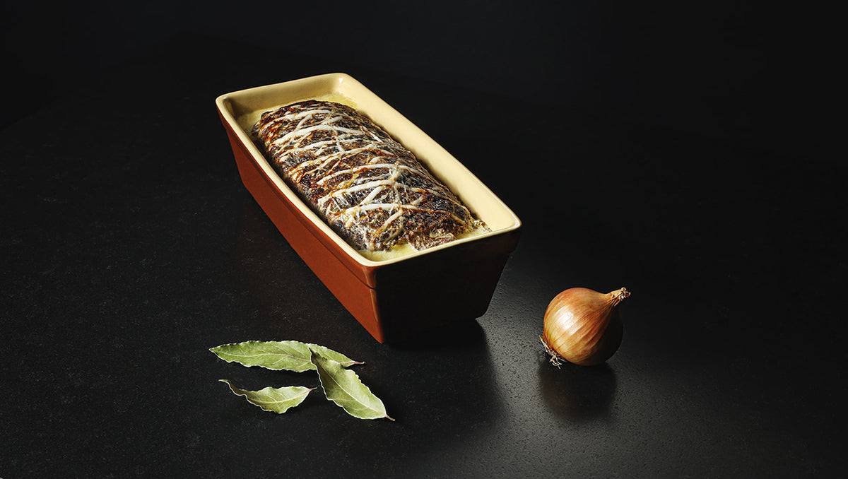 TERRINE RECTANGULAIRE EN GRÈS 200 CL 31 X 12,5 CM