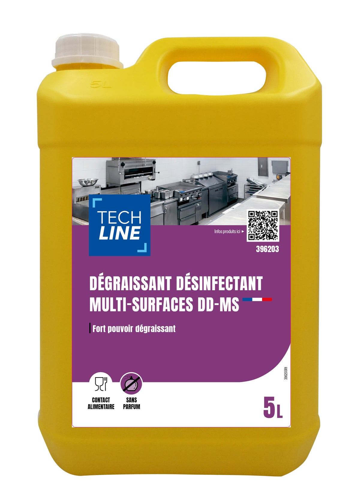 DEGRAISSANT DESINFECTANT MULTI-SURFACES DD-MS TECHLINE 5L