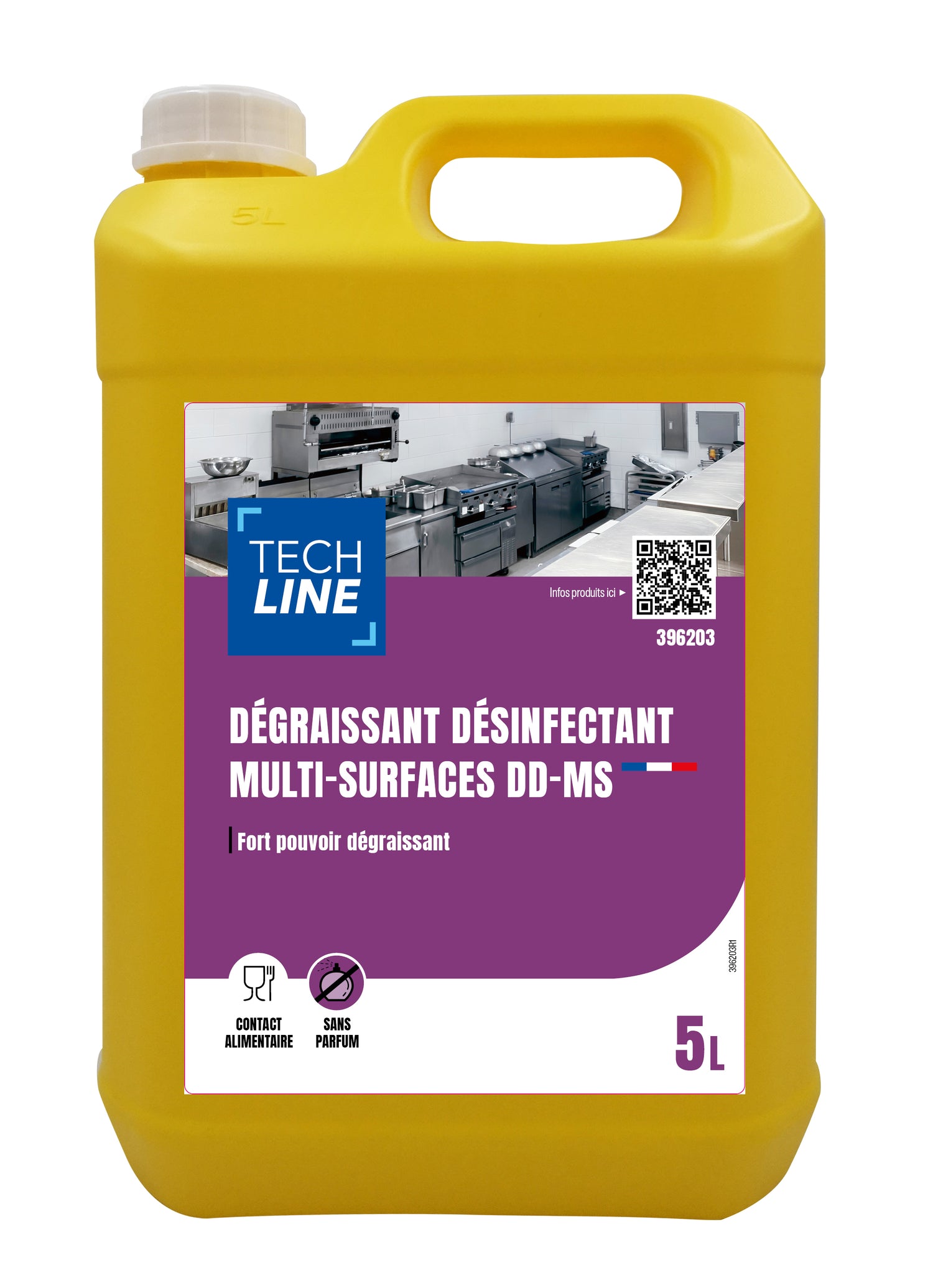 DEGRAISSANT DESINFECTANT MULTI-SURFACES DD-MS TECHLINE 5L