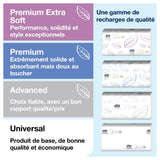DISTRIBUTEUR D’ESSUIE-MAINS PLIÉS PORTABLE TORK® XPRESS H2 BLANC