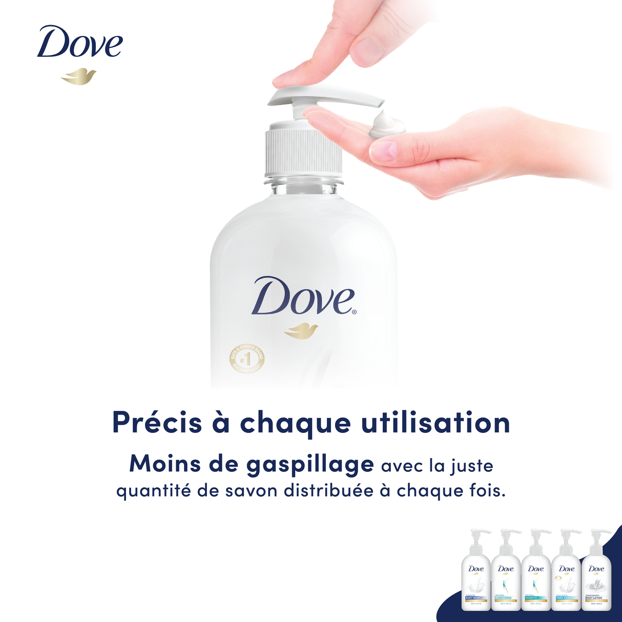 SAVON MAINS CLASSIQUE DOVE RECHARGE 5L