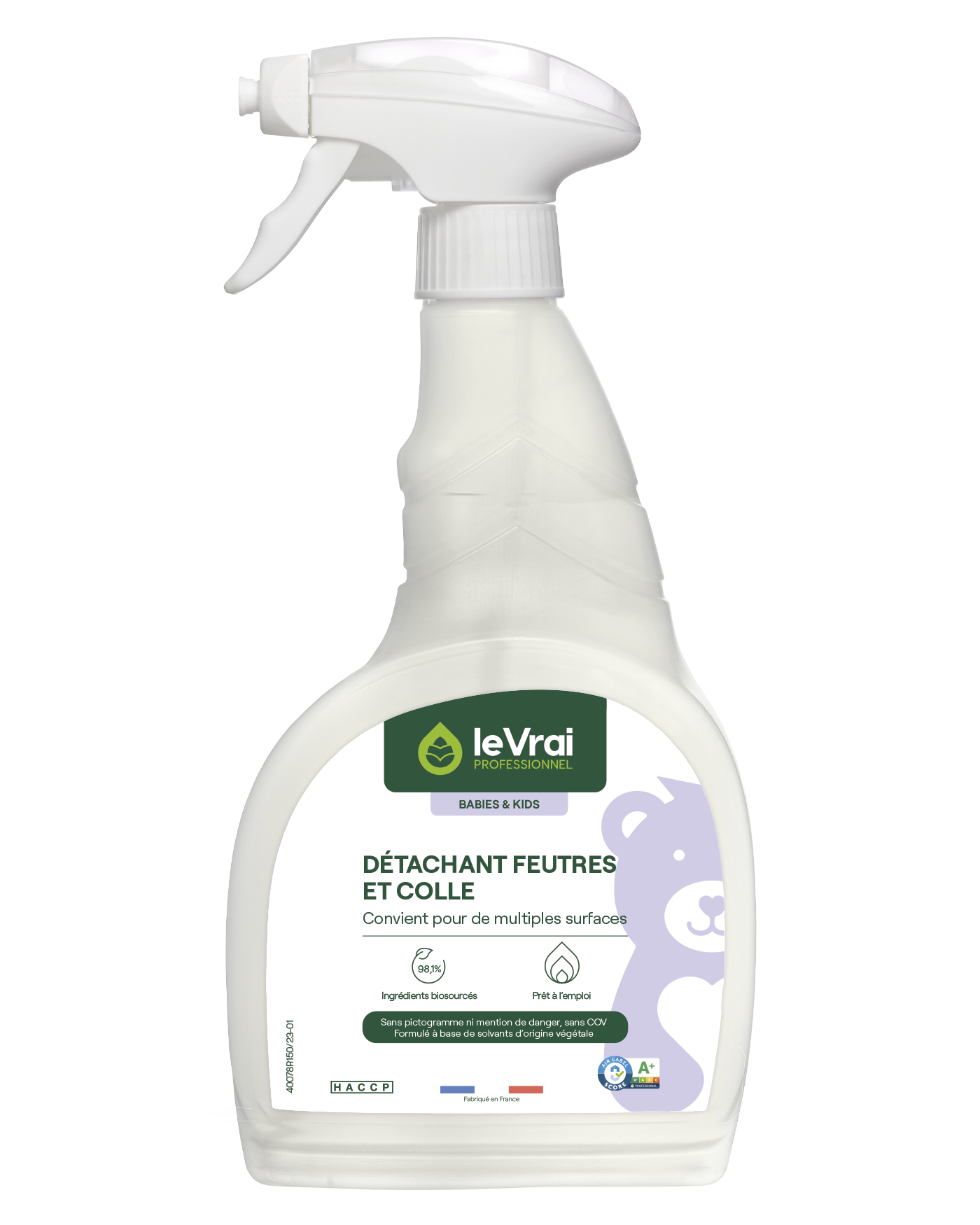 DETACHANT MULTI USAGES FEUTRES & COLLE BABIES & KIDS 750ML