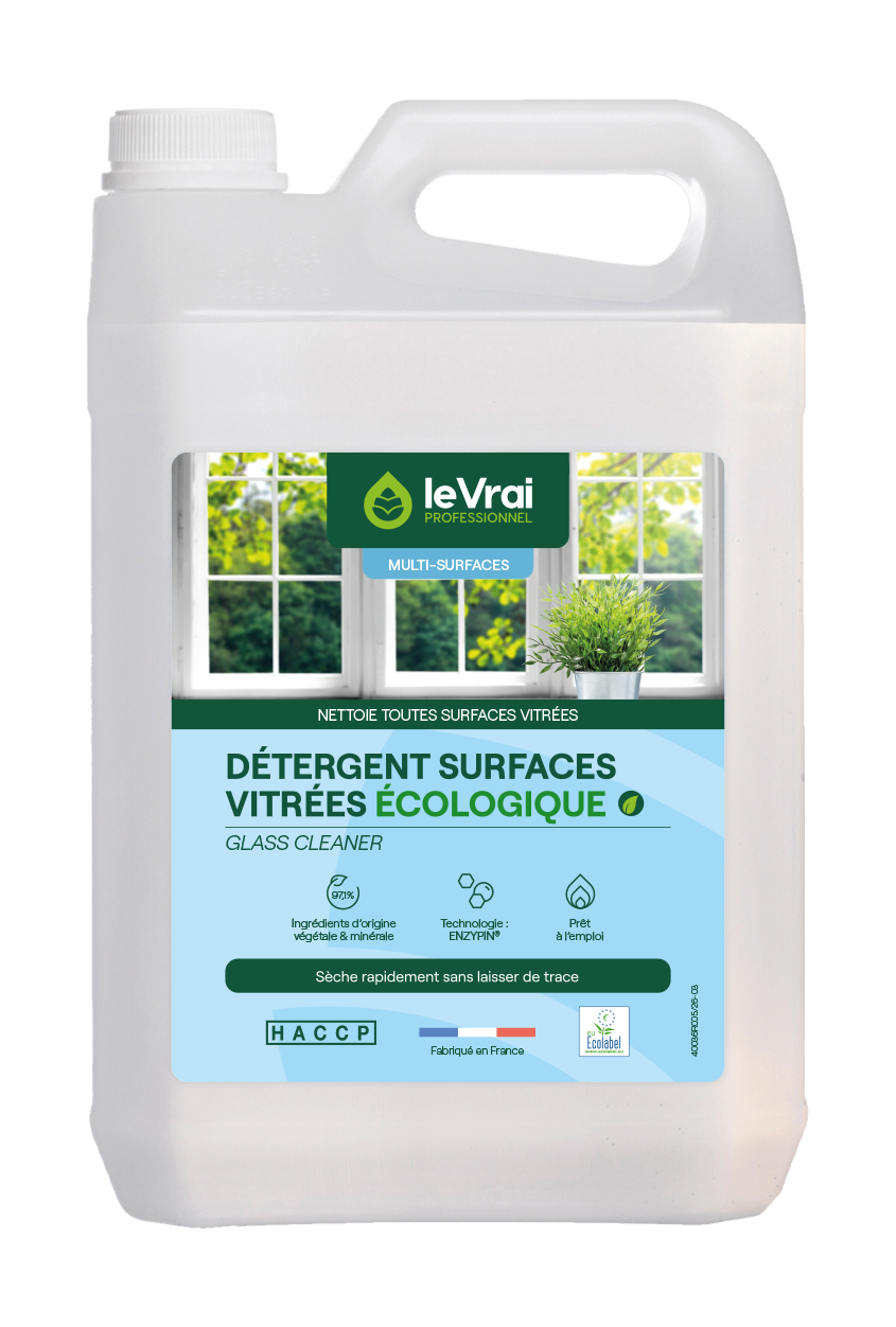 NETTOYANT VITRES ET SURFACES LE VRAI PROFESSIONNEL ECOLABEL EU 5L