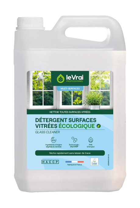 NETTOYANT VITRES ET SURFACES LE VRAI PROFESSIONNEL ECOLABEL EU 5L
