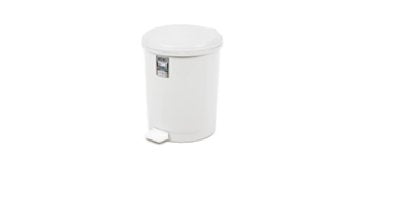 POUBELLE A PEDALE 40L BLANC