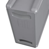 POUBELLE SLIM JIM 87L GRIS AVEC CONDUITS D'AERATION