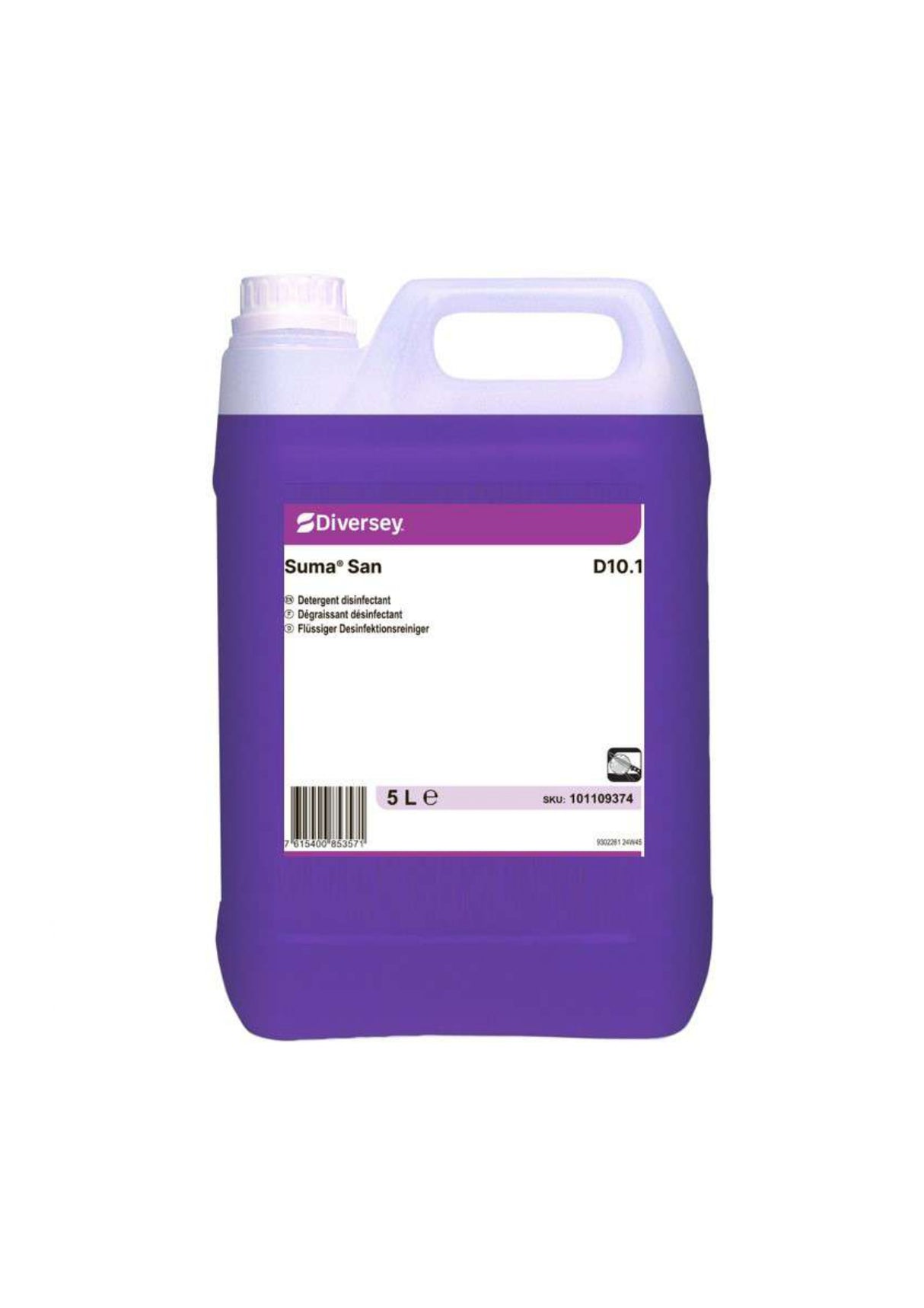 DEGRAISSANT DESINFECTANT SURFACES SUMA SAN 5L