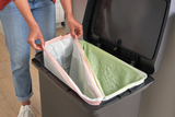 POUBELLE TRI 71L PÉDALE SIMPLE OU DOUBLE FLUX CHARCOAL