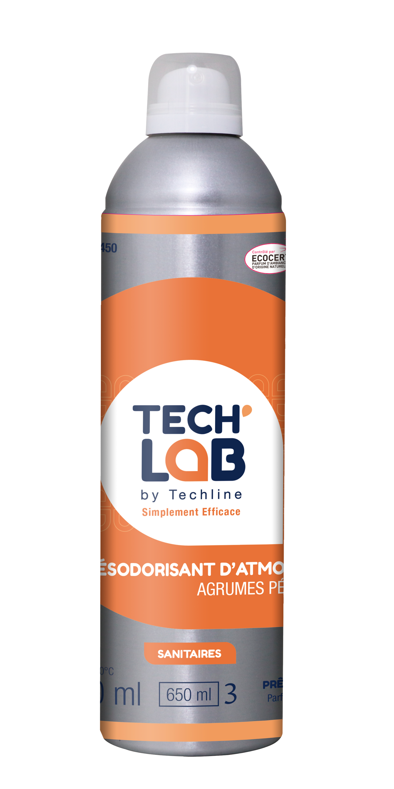DESODORISANT AGRUMES PETILLANTS TECH'LAB ECOCERT 400/650ML