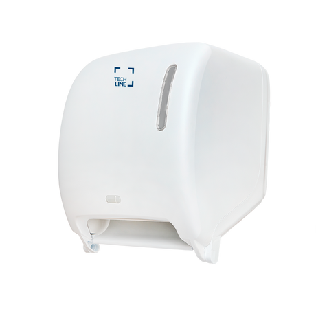 DISTRIBUTEUR D'ESSUIE-MAINS ROULEAUX À DÉTECTION OPTIQUE TECHLINE BLANC