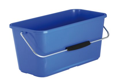 SEAU 14L RECTANGULAIRE BLEU