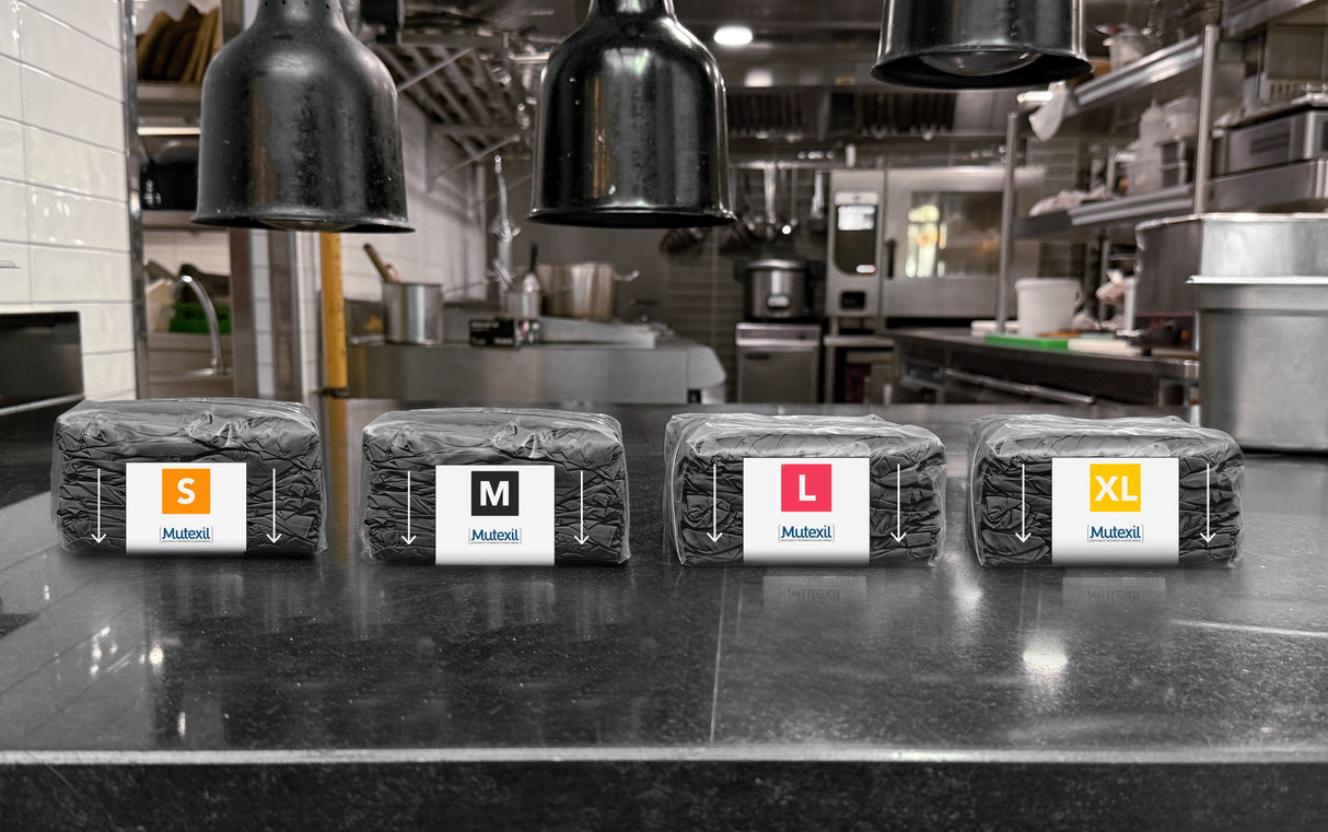 GANT NITRILE NOIR  IZZY TAILLE L SACHET X125