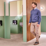 DISTRIBUTEUR DE PAPIER TOILETTE PETIT ROULEAU TORK OPTISERVE® T7 4 ROULEAUX NOIR