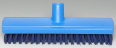 FROTTOIR ALIMENTAIRE 30CM DOUILLE INCLINEE FIBRE DURE BLEU